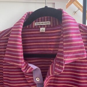 Peter Millar Purple Casual Button Down Shirt